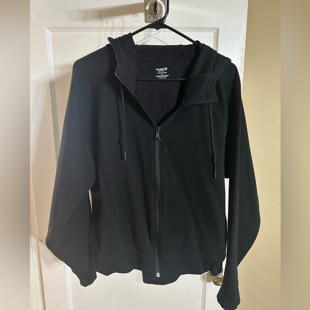 Old Navy Dynamic Fleece 4.0 black zip hoodie Jacket